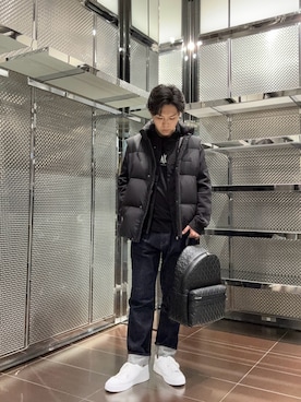 「アイテム（バックパック/リュック）」を使った、ABEさん（メンズ・172cm）の秋コーディネート