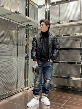 「アイテム（ボディバッグ/ウエストポーチ）」を使った、ABEさん（メンズ・172cm）の秋コーディネート