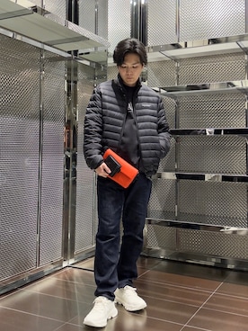 「アイテム（財布）」を使った、ABEさん（メンズ・172cm）の冬コーディネート