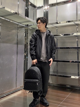 「ARMANI EXCHANGE（アルマーニエクスチェンジ）のアイテム」を使った、ABEさん（メンズ・172cm）の秋コーディネート