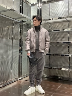 「アイテム（ボディバッグ/ウエストポーチ）」を使った、ABEさん（メンズ・172cm）の秋コーディネート