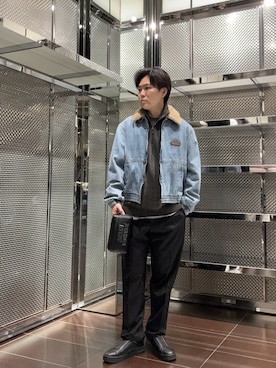 「アイテム（ボディバッグ/ウエストポーチ）」を使った、ABEさん（メンズ・172cm）の秋コーディネート