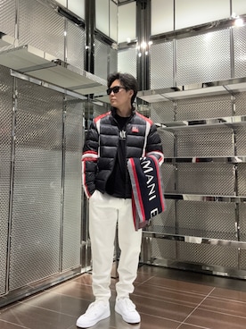 「ARMANI EXCHANGE（アルマーニエクスチェンジ）のアイテム」を使った、ABEさん（メンズ・172cm）の秋コーディネート