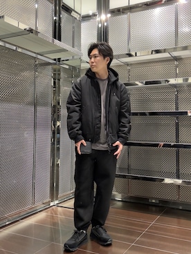 「アイテム（財布）」を使った、ABEさん（メンズ・172cm）の秋コーディネート