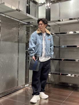 「ARMANI EXCHANGE（アルマーニエクスチェンジ）のアイテム」を使った、ABEさん（メンズ・172cm）の秋コーディネート