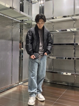 「アイテム（財布）」を使った、ABEさん（メンズ・172cm）の冬コーディネート