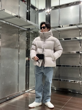 「アイテム（財布）」を使った、Tomoさん（メンズ・172cm）の秋コーディネート