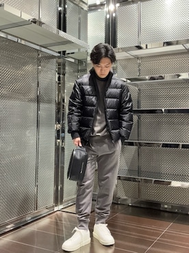 「アイテム（ボディバッグ/ウエストポーチ）」を使った、ABEさん（メンズ・172cm）の秋コーディネート