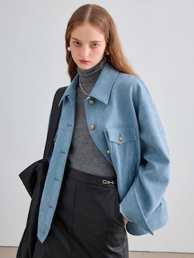 「骨格ストレート」｜「アイテム（ブルゾン）」を使った、CHIC and THINGSさん（レディース・157cm）の秋コーディネート