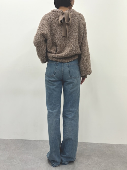 セール】高身長 バックリボンデザインニット（トールサイズ