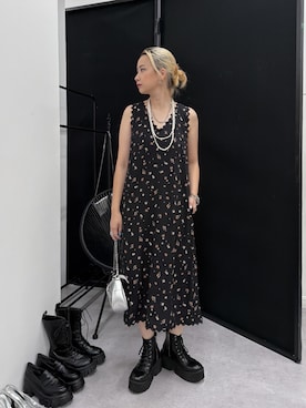「GEVS.（ジェイヴィス）のアイテム」を使った、ERIKA さん（レディース・157cm）の夏コーディネート