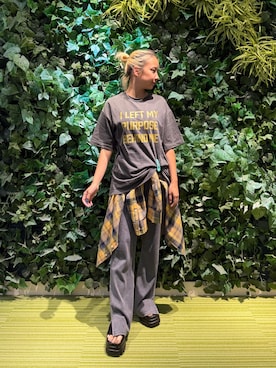 「GEVS.（ジェイヴィス）のアイテム」を使った、ERIKA さん（レディース・157cm）の夏コーディネート