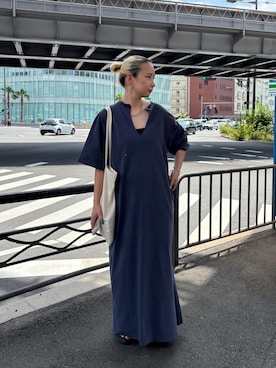 「GEVS.（ジェイヴィス）のアイテム」を使った、ERIKA さん（レディース・157cm）の夏コーディネート