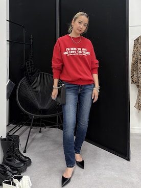 「GEVS.（ジェイヴィス）のアイテム」を使った、ERIKA さん（レディース・157cm）の夏コーディネート