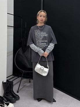 「GEVS.（ジェイヴィス）のアイテム」を使った、ERIKA さん（レディース・157cm）の夏コーディネート