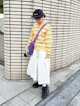 「grounds（グラウンズ）のアイテム」を使った、MIRAIさん（メンズ・152cm）の春コーディネート