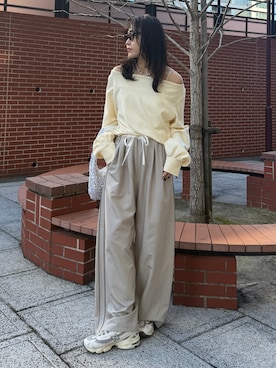 西村唯さん(レディース・160cm)の冬コーディネート