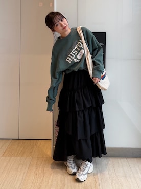 西村唯さん（レディース・160cm）の冬コーディネート