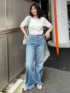 「Ungrid（アングリッド）のアイテム（アクセサリー）」を使った、西村唯さん（レディース・160cm）の夏コーディネート