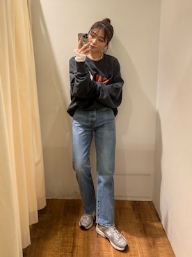 西村唯さん（レディース・160cm）の冬コーディネート