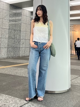 「Ungrid（アングリッド）のアイテム」を使った、西村唯さん（レディース・160cm）の夏コーディネート