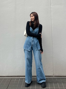 西村唯さん（レディース・160cm）の秋コーディネート