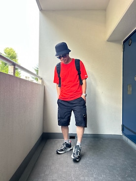 「アイテム（帽子）」を使った、tomoichi00さん（メンズ・169cm・40代）の夏コーディネート