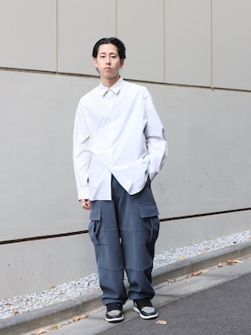 「STUDIOUS（ステュディオス）のアイテム（パンツ）」を使った、kakeruさん（メンズ・175cm）の冬コーディネート