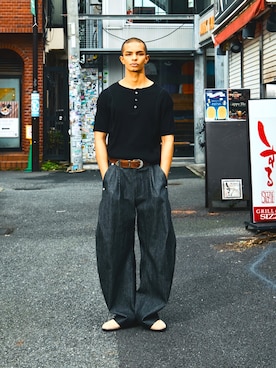 「CONZ（コンズ）のアイテム」を使った、kakeruさん（メンズ・180cm）の夏コーディネート