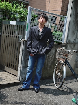 「CONZ（コンズ）のアイテム」を使った、kakeruさん（メンズ・175cm）の夏コーディネート