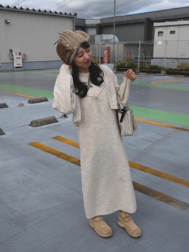 「OSHKOSH（オシュコシュ）のアイテム（ブーツ）」を使った、soraさん（レディース・150cm）の秋コーディネート