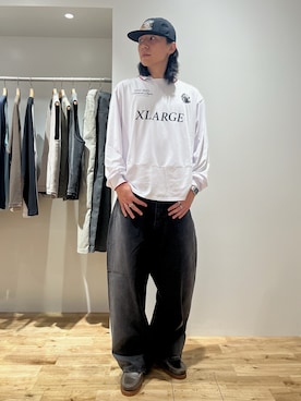 「アイテム（キャップ）」を使った、てつさん（メンズ・178cm）の秋コーディネート