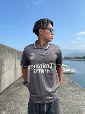 「adidas（アディダス）のアイテム（ポロシャツ）」を使った、mitsuki070912さん（メンズ・171cm）の夏コーディネート