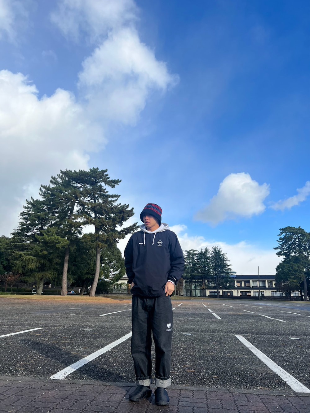「ファッションを楽しもう、hysteric glamour、kaoyorinakami、Bristol、SUBU」｜「kaoyorinakamiのアイテム（デニムパンツ、その他）」を使った、mitsuki070912さん（メンズ・171cm）の秋コーディネートの1枚目の写真