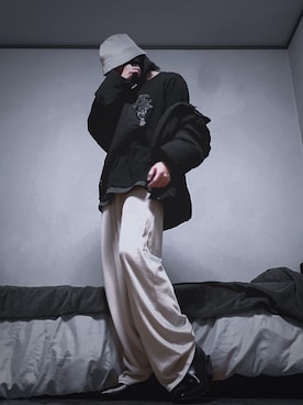 「ADRER（アドラー）のHigh sole leather heel boots/ハイソールレザーヒールブーツ（ブーツ）」を使った、𝐍𝐎𝐗さん（メンズ・169cm）の秋コーディネート