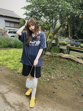 「オニツカタイガーコーデ」｜みたんさん（レディース・156cm）の夏コーディネート