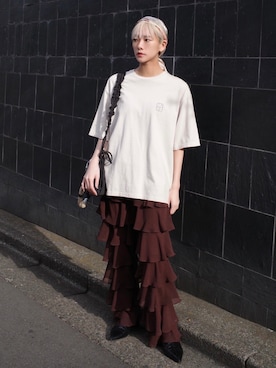 「sahara（サハラ）のアイテム」を使った、MARTEさん（レディース・160cm）の冬コーディネート