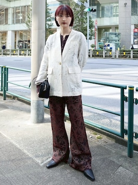 「Ruh Dhan（ルーダン）のアイテム」を使った、MARTEさん（レディース・164cm）の春コーディネート