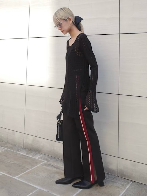 Lace Paneled Long Top（その他トップス）｜Ruh Dhan（ルーダン）の