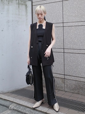 「sahara（サハラ）のアイテム」を使った、MARTEさん（レディース・160cm）の冬コーディネート