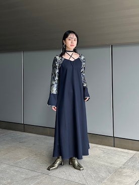 「ドレス」｜MARTEさん（レディース・160cm）の秋コーディネート