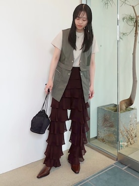MARTEさん(レディース・162cm)の夏コーディネート