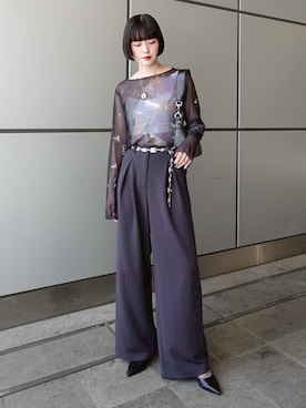 「SYKIA」｜MARTEさん（レディース・158cm）の夏コーディネート