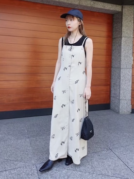 「花柄ワンピース」｜MARTEさん（レディース・157cm）の春コーディネート