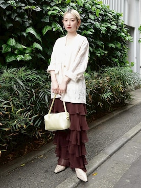 「sahara（サハラ）のアイテム」を使った、MARTEさん（レディース・153cm）の春コーディネート
