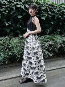 「結婚式」｜「アイテム（ワンピース）」を使った、MARTEさん（レディース・158cm）の夏コーディネート