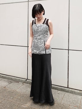 「sahara（サハラ）のアイテム」を使った、MARTEさん（レディース・158cm）の春コーディネート