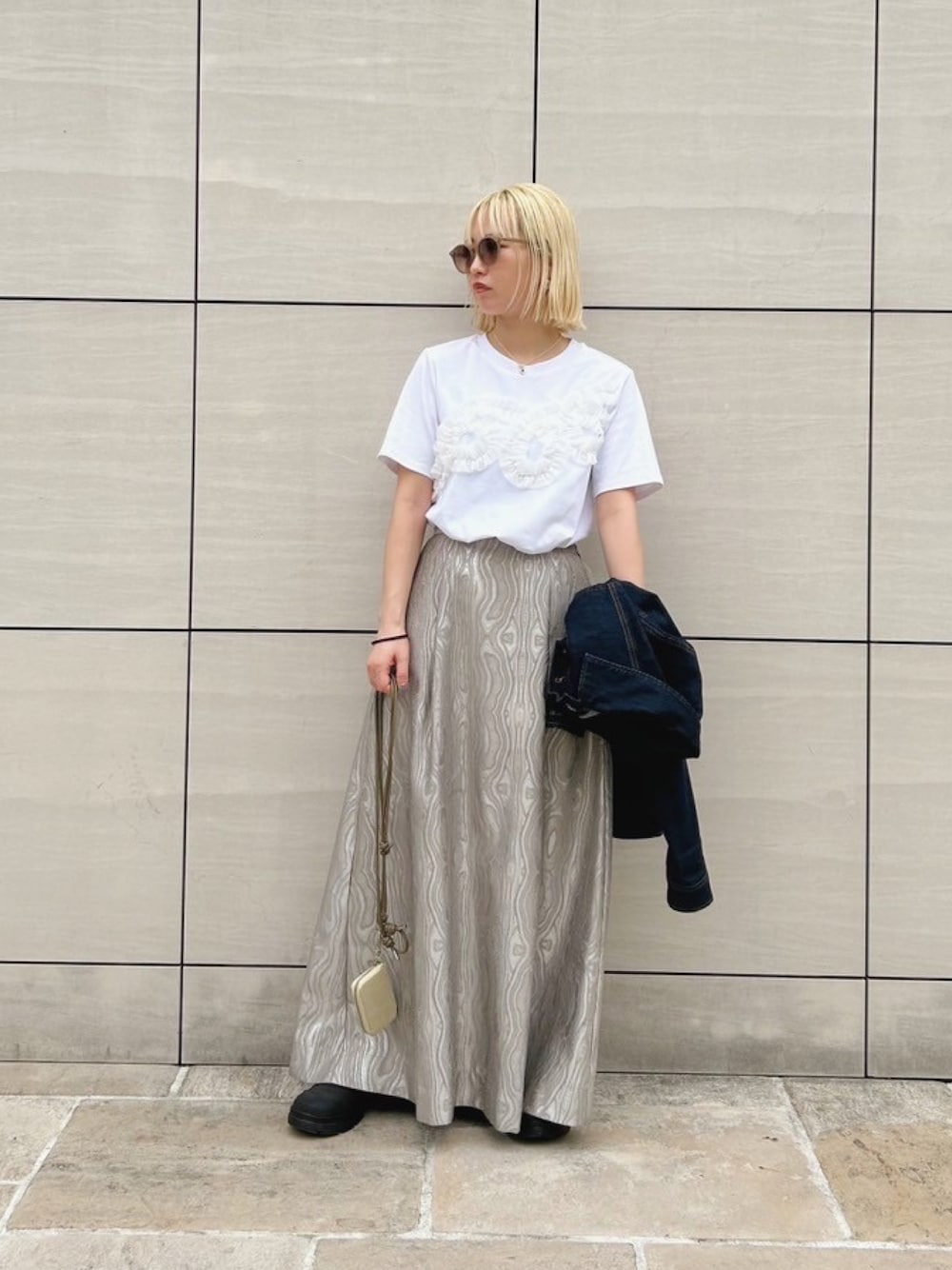 sahara（サハラ）の「Marble Jacquard Skirt（スカート）」 - WEAR 