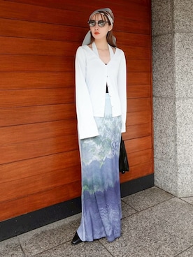 「sahara（サハラ）のアイテム」を使った、MARTEさん（レディース・157cm）の春コーディネート