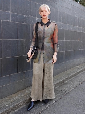 「SYKIA（シキア）のアイテム」を使った、MARTEさん（レディース・160cm）の冬コーディネート